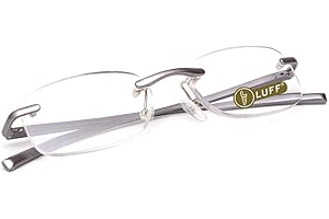 LUFF bezramowe okulary do czytania nowe retro metalowe sprężynowe zawiasy HD okulary do czytania +1.0 do +4.0
