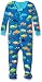 Hatley Baby Boys 0-24m Infant Footed Coverall Crazy Chameleons Footies, Multicoloured (Blue), 3-6 Months