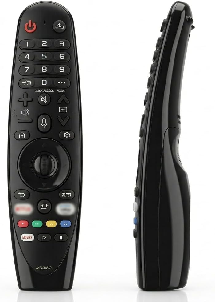 Control Remoto para LG Smart TV Universal Reemplazo Magic Remote MR20GA/19BA/18BA/21GA/22GA/23GA/650A/AKB75855501 Control Remoto Compatible con LG LED/HDTV/UHD/OLED/3D/4K (sin función Voz ni Puntero)