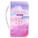 Produktbild Nancen Apple iPhone 7 / 8 hülle, Flip Case Wallet Cover with Stand Function, Folio Bookstyle Handytasche Soft Silikon Bunte Muster Lederhülle Tasche PU Leder Slim Backcover Shell Handyhülle.