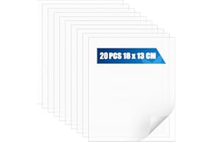 WOOWAIR 20 Stück 13x18CM Acrylplatten Transparente Acrylglas Platten, 1 mm Kunststoff Acrylplatte, Profi Set ultra klare Acrylglas Platten für Househld Dekoration, Projektausstellung, Bilderrahmen, Malerei