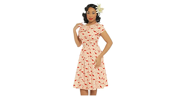 lindy bop flamingo dress