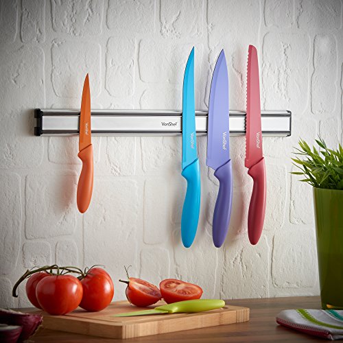 VonShef Magnetleiste Messer Universal Rack Aluminium 45cm - 2