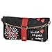 Produktbild DESIGUAL 58X51R1-2000 BOLS CLUTCH Damen Handtasche, Umhängetasche, negro, 28x15x1 cm (BxHxT)