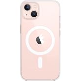 KZY İletişim Apple iPhone 13 Mini ile Uyumlu Kapak Kablosuz Şarj Destekli Şeffaf Sararmaz Kılıf