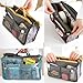 SAVFY® Ladies Tidy Travel Insert Handbag Cosmetic Organiser Purse Large Liner Bag Pouch (Black)