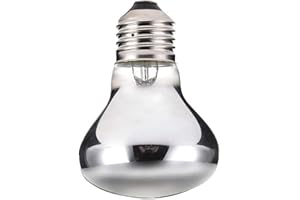 CVERY Ampoule chauffante à infrarouge E27 pour reptile 25/50/75/100W, UV tortue tortue lumière bénéfique UVA Basking Lamp (75 W, transparent)