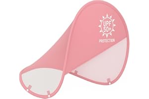 HECCEI Parasol Pare Amovible pour Bouee Protection UPF 50+ (Rose)