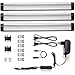 Produktbild LE 3er LED Lichtleiste, Kaltweiß, Insgesamt 12 Watt, Ersatz für 24W Leuchtstoffröhre, LED Unterbauleuchten-Set, 12 V DC, 300mm, 900lm, 6000K, Inklusive Alle Zubehör, 120° Abstrahlwinkel, mit Schalter, flache Küchenlampen, LED Leuchte für Kleiderschrank