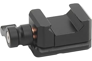 GOSHYDA Zacisk NATO, Płyta Szybkiego Zwalniania Zacisku NATO z Gwintem 1/4 Cala 3/8 Cala i Otworem Ustalającym do Montażu na Zimno, do Montażu Monitora, światła LED