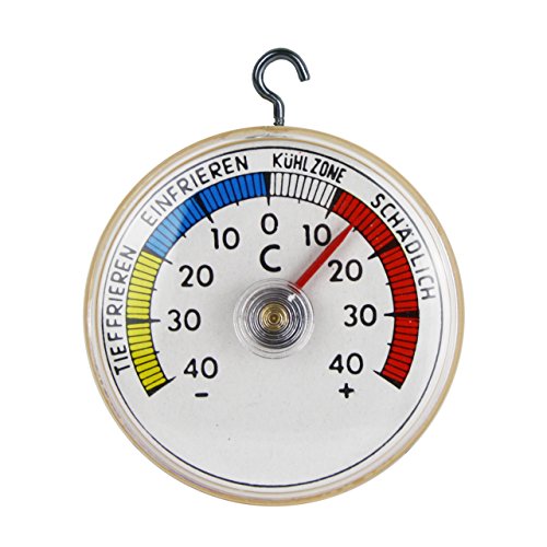 Thermometerwelt Khlschrankthermometer zum ankleben oder aufhngen mit Metall Haken , Analog 4946