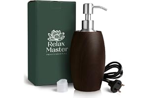 Massageoljevärmare med träutseende - Relax Master® - Professionell elektrisk massageapparat - oljevärmare - massagesalonger - Gua Sha - Wellness - Spa