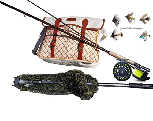 Starter Beginners Fly Fishing Kit with Rod, Reel, Landing Net, Flies RRP £99.99