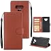 Produktbild Forhouse Samsung Galaxy Note 9 Hülle, Galaxy Note 9 Ledertasche, Premium PU Leder Schutzhülle Flip Magnet Brieftasche Kartenfach Ultra Schlanke stoßfest Schutzhülle für Samsung Galaxy Note 9 (Braun)