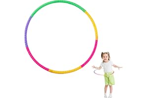 WODEHAHAGOU Adjustable Collapsible Kids Dance & Gymnastics Hula Hoop - Detachable & Portable for Kids' Fitness & Fun