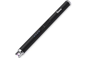 ‎SUPRUS SUPRUS eletorot zapalniczka z łukiem świetlnym, elektroniczna, potrójnie bezpieczna, ładowana przez USB, plazmowa, przenośna, wiatroszczelna, bezpłomieniowa, czarna