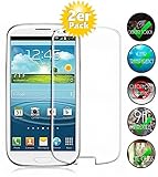 LEICHT ZU REINIGEN: 2 x Kristall klare Panzerglasfolien (Tempered Glas 9H). Fingerabdrücke sind leicht zu entfernen, da es sich um echtes Glas handelt.