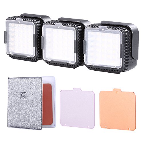 Neewer   CN-LUX360 5400K LED r  glable Vid  o Lampe Studio Torche Vid  o pour Canon Nikon Cam  ra DV Cam  scope  3PCS 