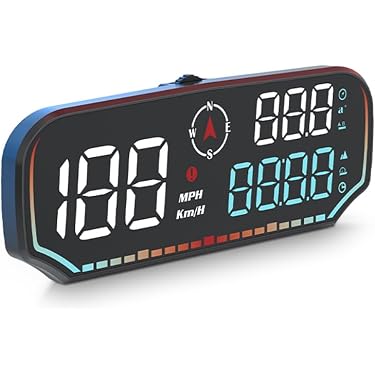 HUD A8 5.5 Pollici Per Auto – Head Up Display OBD2 Con Velocità, Giri, Temperatura E Consumo - 2
