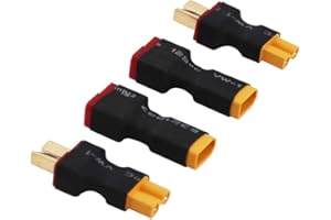 OliRC 4 pièces XT30 XT-30 à T-Plug Deans Style mâle Femelle Adaptateur connecteur (C147-4)