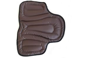 TentHome Horse Riding Shock Absorbing Seat Saddle Cushion Pad Equestrian Tack Numnahs (Brown)