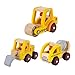 Produktbild Kinder TOYLAND Pre-Kindergarten Spielzeug Bauernhof Fahrzeuge für Kinder Holzspielzeug Set Pfützenwagen + Straßenwalze Wagen + Rooter Wagen(3 Hölzerne Automodelle)
