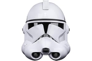 Star Wars Hasbro The Black Series, The Clone Wars, Casque électronique Premium de Clone Trooper Phase II, Article de Cosplay de Collection, dès 14 Ans, F3911, Multicolore