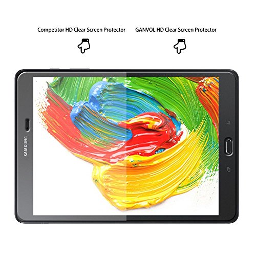 Ganvol Panzerglasfolie Samsung Galaxy Tab A T550N T555N 24,6 cm (9,7 Zoll) Panzerfolie 9H Hartglas Folie Panzerglas Echtglasfolie Glasfolie - 8