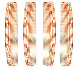 Lily Cellulose Acetate Dressing Hair Combs For Women, Pack of 4