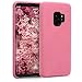 Produktbild kwmobile Hülle für Samsung Galaxy S9 - Case Handy Schutzhülle Stoff - Backcover Cover Mikrofaserstoff Rosa