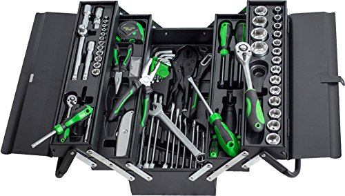 Black Green Edition Werkzeugkiste* Werkzeugkasten gefüllt mit Werkzeug – 72tlg. Werkzeug-Sortiment – Schwarz - 7