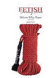 Pipedream Fetish Fantasy Series Deluxe Silky Rope, 9.75 m, Red