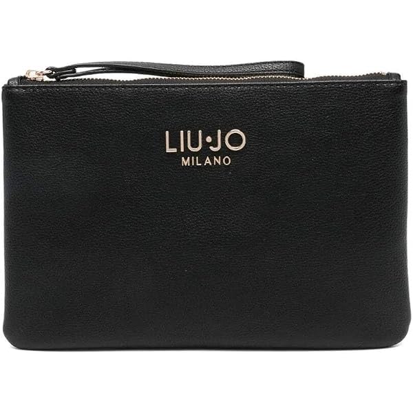 Pochette Liu JO Avec Chaîne Dorée – 3 Compartiments, Poche Zippée, Fermeture à Rabat Aimanté – 22x16x2,3 Cm