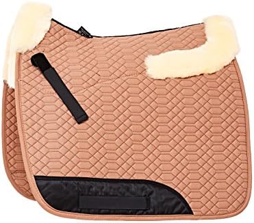 ENGEL GERMANY Sheepskin Square Saddle Pad Saddlecloth color camel beige (Schabra 4) Jumping/General Purpose