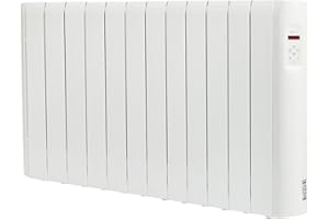 Haverland RCE12S - Elektroheizkörper Kompaktes Design 1800W, Flüssigkeit, mit Verbrauchsanzeige, Ideal für Benutzung 1-6 Stunden, Räume von +/- 21-29m², Weiß