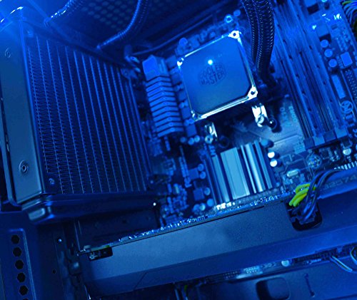VIBOX Sirius 43 Gaming PC – 4,2GHz AMD 8-Core Prozessor, GTX 1080, leistungsfähig, Wassergekühlter Desktop Gamer Computer mit Spielgutschein, Windows 10, Blau Innenbeleuchtung, lebenslange Garantie* (3,3GHz (4,2GHz Turbo) Superschneller AMD FX 8300 Octa-Core Prozessor CPU, Nvidia GeForce GTX 1080 8GB Grafikkarte, 32GB Team Elite 1600MHz RAM, 1TB HDD Festplatte, Thermaltake CPU Wasserkühler, 600W 85+ Netzteil, Vibox blaues Gehäuse, AM3+ Mainboard) - 5