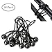 Produktbild SUNSHINETEK Bungee Cord 30 Stück Schwarze Plane Bungees Bälle Plane Zelt elastisches Seil für Planen, Schlafsäcke, Pavillons, Zelte