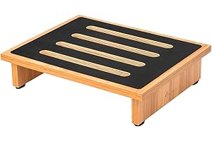 ‎STRONGTEK StrongTek Einstufiger Hocker für Erwachsene mit Rutschfester Gummi-Trittfläche, tragbarer einzelner Holzerhöhung (natürlich)