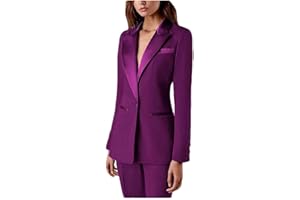 BOTONG Traje de dos piezas para mujer, traje de oficina, ajustado, blazer y pantalones, traje de negocios, ropa casual, traje de graduación