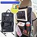 BXT Large Volume Car Back Seat Hanging Storage Bag iPad Tablets Hands-Free Pockets Vehicle Organizer Multiuse Food/Bottles/Tissue/Cellphone Holder Organizer Pockets for kids