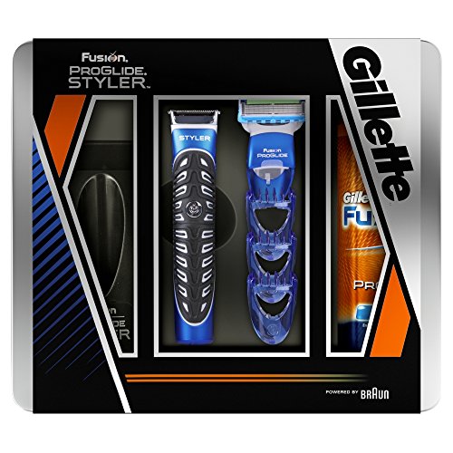 GILLETTE PROGLIDE STYLER, RAZOR & HYDRATE SHAVE GEL GIFT SET
