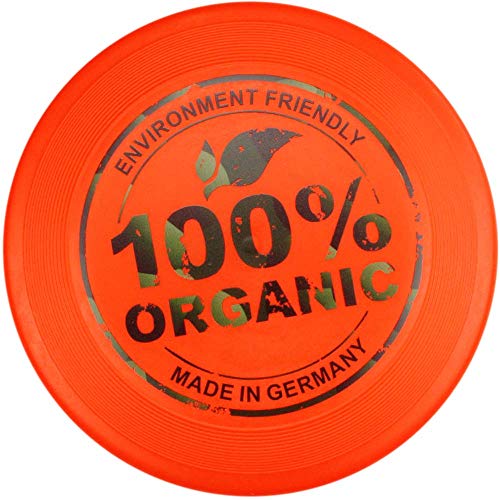 Eurodisc - Frisbee orgánico para niños a partir de 5 años, 110 g, 23 cm naranja neón