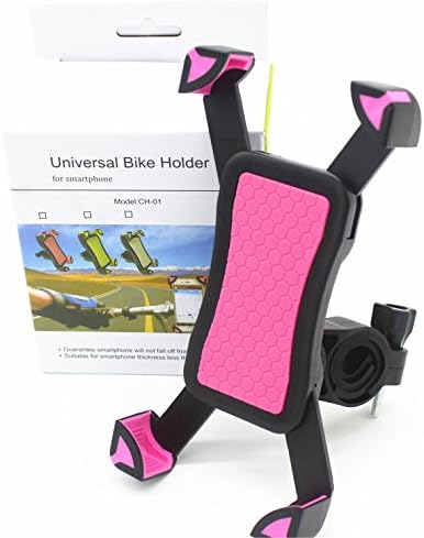 Bike Mount,Bike &amp; Motorcycle Phone Holder,Universal Phone Bicycle Holder for Iphone 7,6,6s,5,5s Samsung Galaxy S7 S6 Edge S5 S4, Nexus and Others From 4 to 7 inches Red