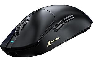 ATTACK SHARK X8ULTRA Mouse for Large Hand, 55g Superlight, PixArt PAW3950MAX Gaming Sensor, BT/2.4G Wireless/Wired, Adjustable DPI up to 42000, 500mAh Battery (Black)
