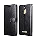 Produktbild Xiaomi Redmi Note 3 Pro Special Edition Hülle, Heyqie Premium Leather Folio [Kickstand Feature] with Card Holder Flip Wallet Cover Case for Xiaomi Redmi Note 3 Pro Prime Global version 152mm - Black