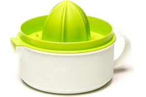 HARFIELD Amuse Manual Juicer Citrus Lemon Lime Orange Squeezer Fruit Press Built In Cup with Spout & Handle BPA Free