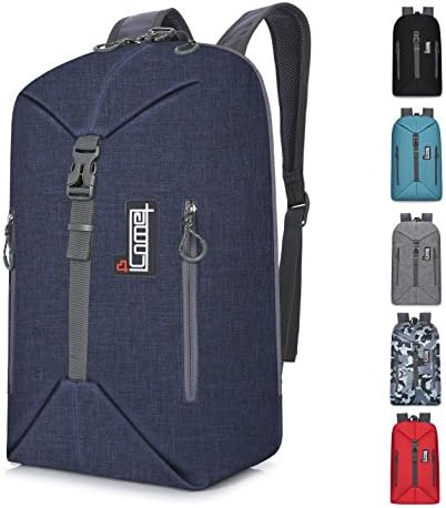Deformedable Multi-function backpack Nylon Waterproof Leisure bag light Daily backpack laptop backpack Sport shoulder bag, 30L 18 x 12 x 7 inch (Dark Blue)