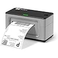 MUNBYN Desktop Thermal Label Printer 4x6 for Shipping Packages Postage Address Home Small Business, Compatible with Etsy, Shopify, Ebay, Amazon, Royal Mail, FedEx, UPS, Grey