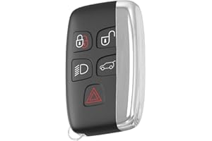 KUYUANSU 5 Botones de Mando a Distancia del Coche de la Cubierta de la Carcasa de la Llave del Coche para Land R0ver Range R0ver Discovery 4 / Freelander para Sport / Evoque para Jaguar XJ XJL XF