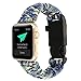 Produktbild YOUMI Für Apple Watch Serie 1/2 42mm, 2017 Neue High Strength Nylon Seil Armband Uhr Ersatz Strap Band mit Kompass (Camouflage Blue)